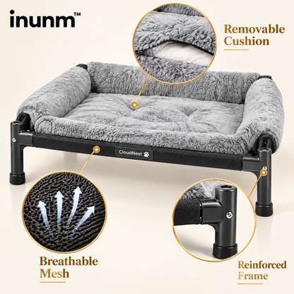 inunm™ CloudNest Elevated Pet Bed
