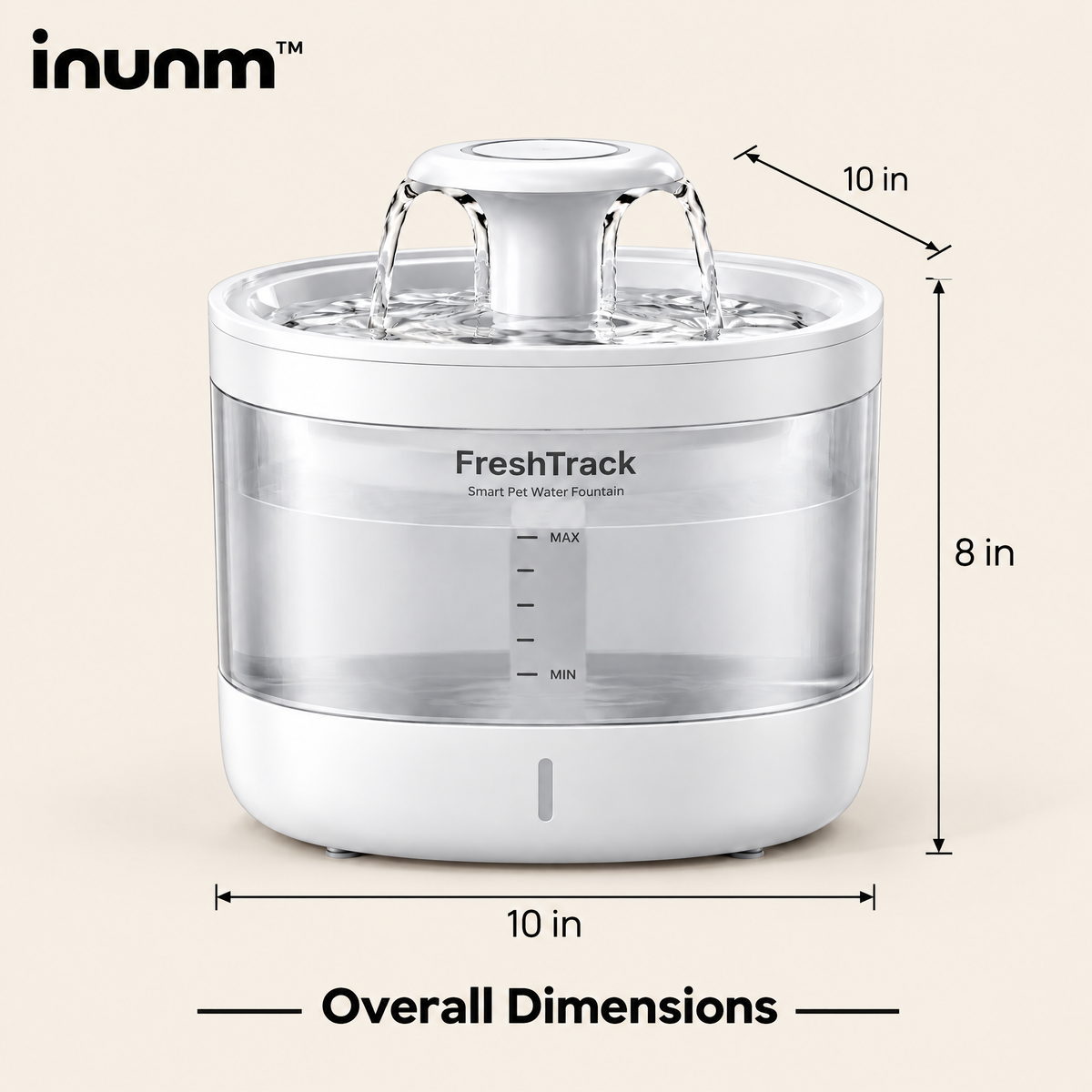 inunm™ FreshTrack Smart Water Fountain