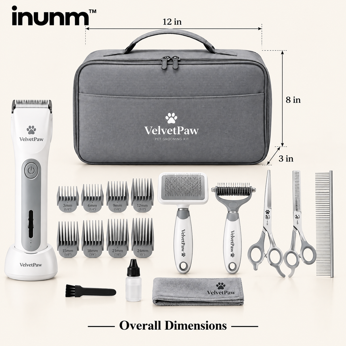 inunm™ VelvetPaw Grooming Kit