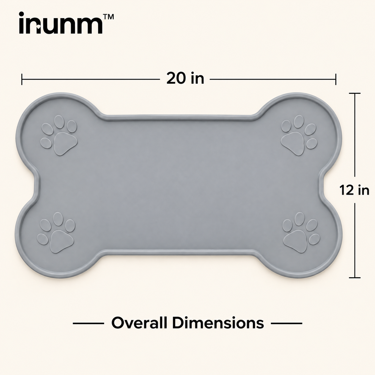 inunm™ PawGuard Silicone Feeding Mat