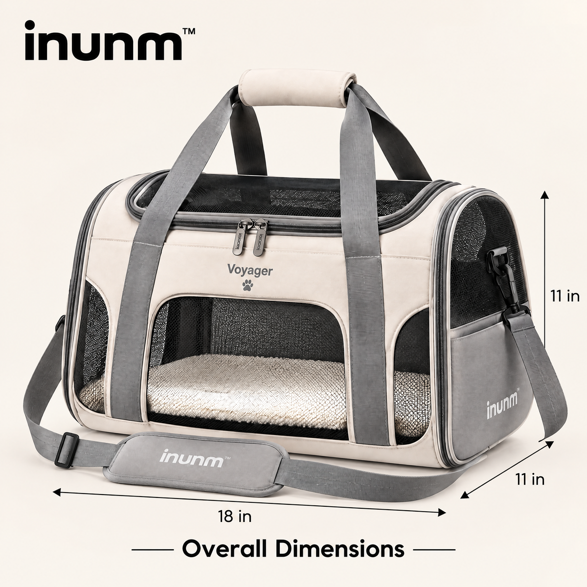 inunm™ Voyager Travel Pet Carrier