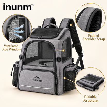 inunm™ TrailMate Foldable Pet Backpack