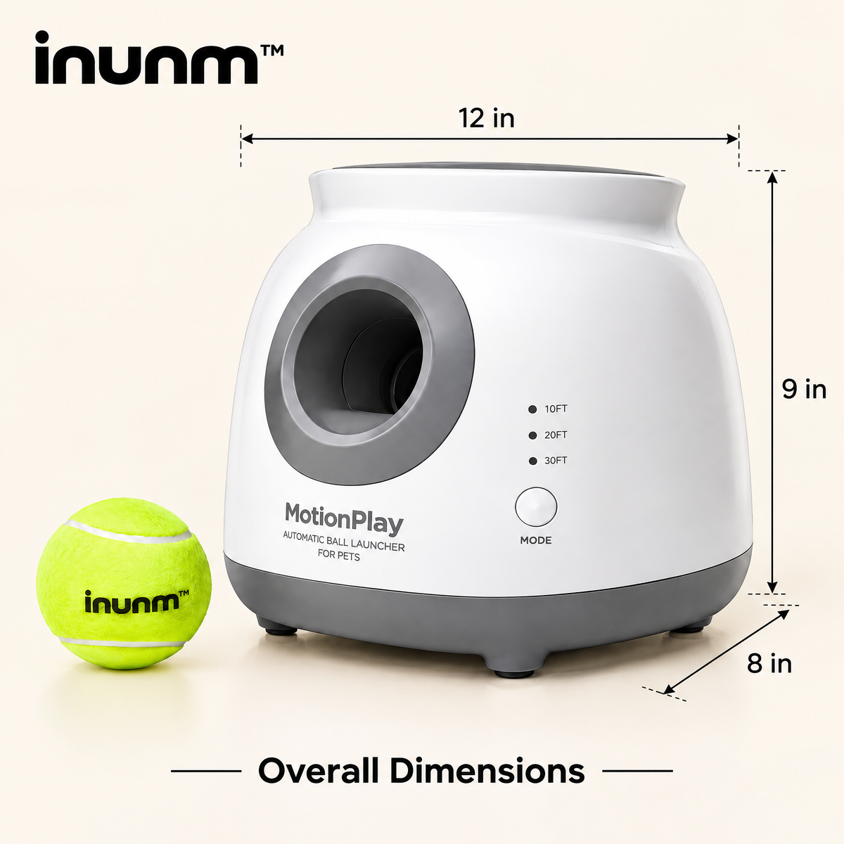 inunm™ MotionPlay Automatic Ball Launcher