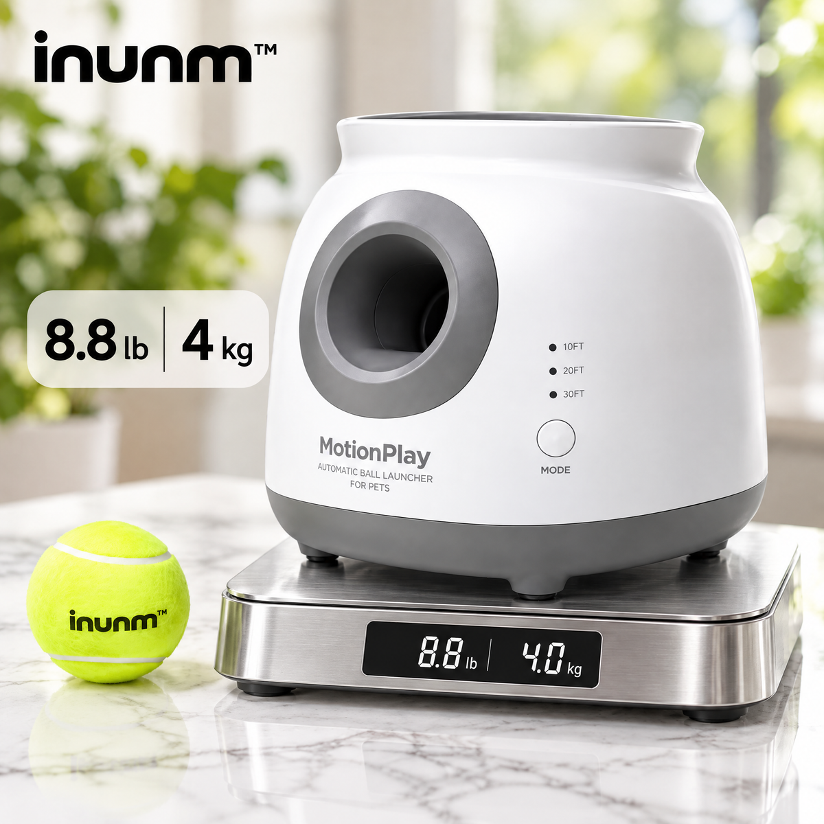 inunm™ MotionPlay Automatic Ball Launcher